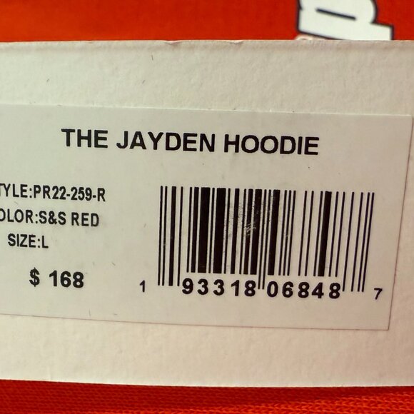 Solid & Striped Prince X S&S The Jayden Hoodie, NEW Retail $168 Size L - Picture 2 of 4